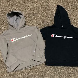 Champion Kids' Hoodie Set - Black and Tan